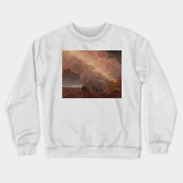 Clouds On The Mountaintop by Thomas Cole Crewneck Sweatshirt by Classic Art Stall